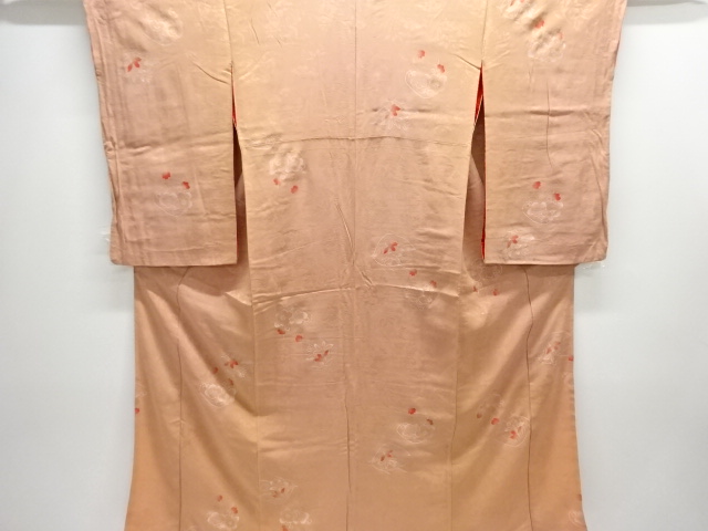 アンティーク　紋錦紗　花模様着物